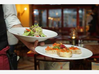 Murs commerciaux vide de restaurant