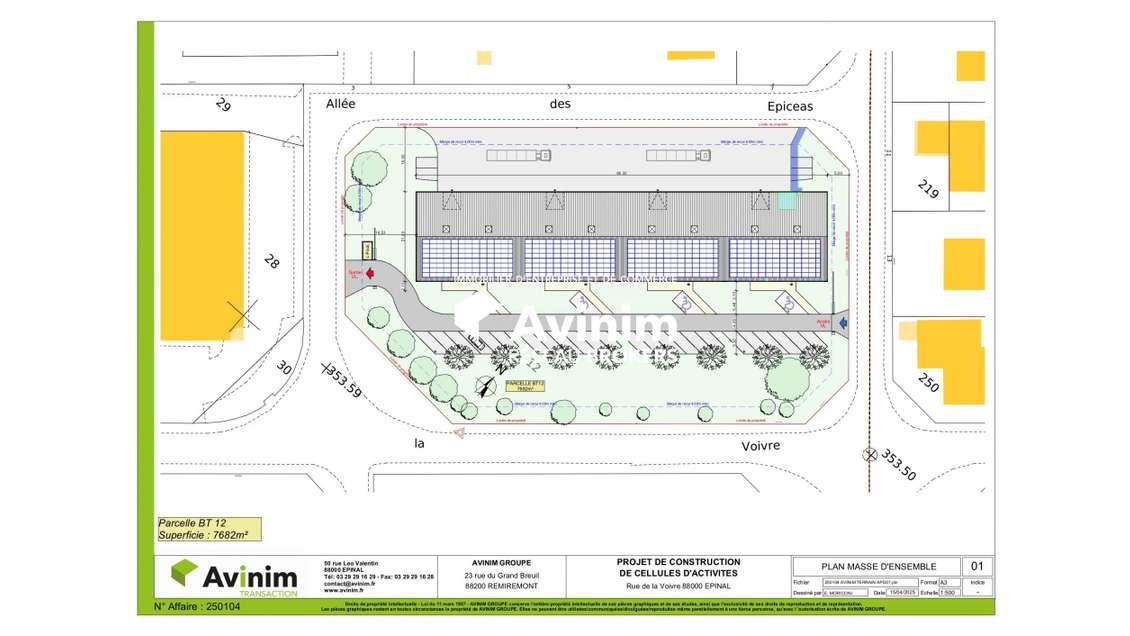 REF1517 EPINAL - LOCAL ACTIVITÉS D'ENV. 1973 M² -