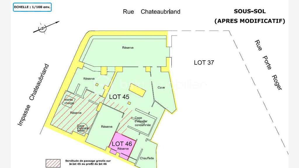 A vendre murs commerciaux de 263m² à Fougères