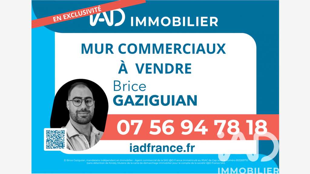 Vente local commercial de 46m² à Gap centre