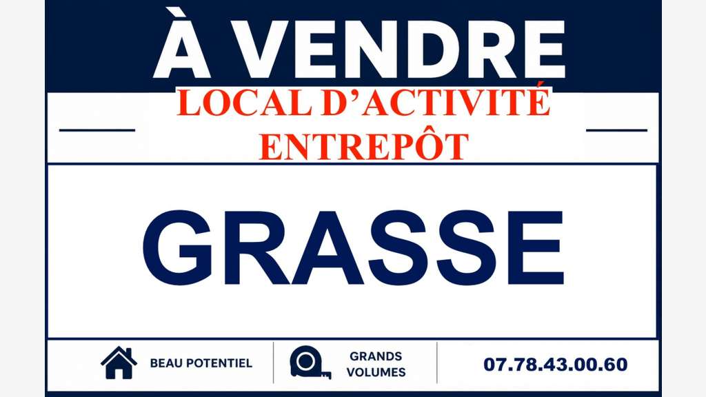 Local activité com 1250m² à vendre à Grasse (06)