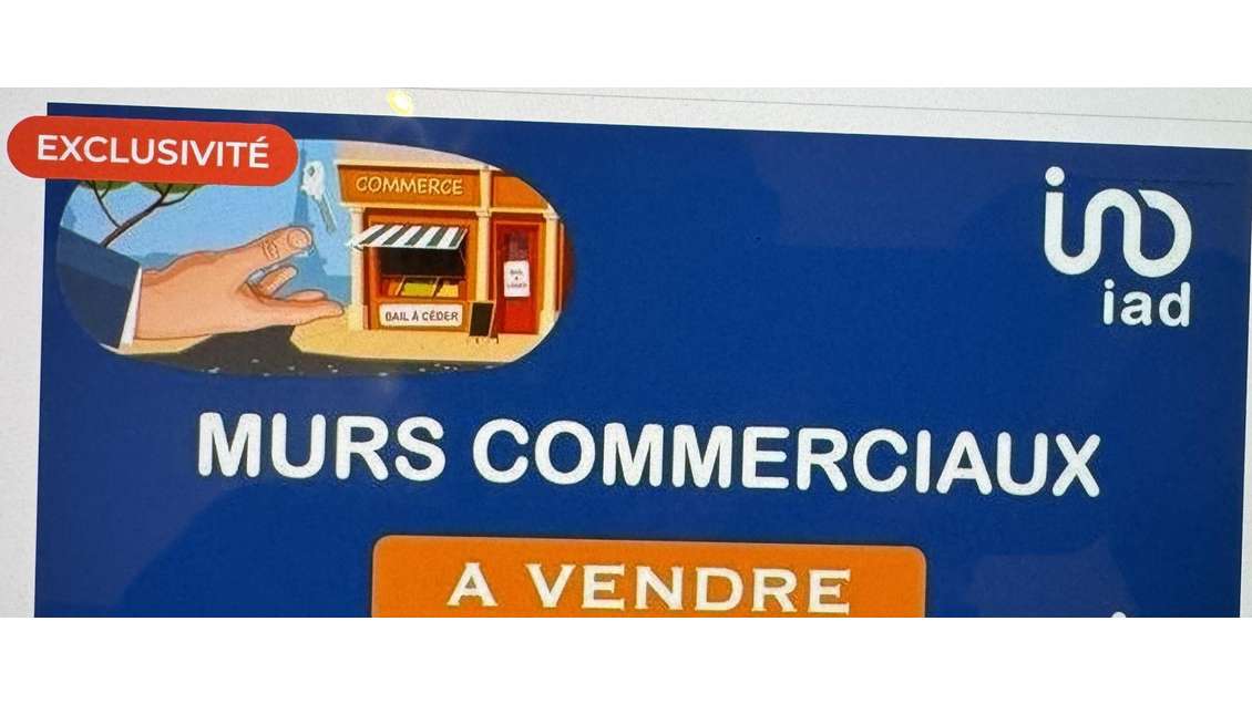 Vente murs commerciaux 120m² empl premium Houdan
