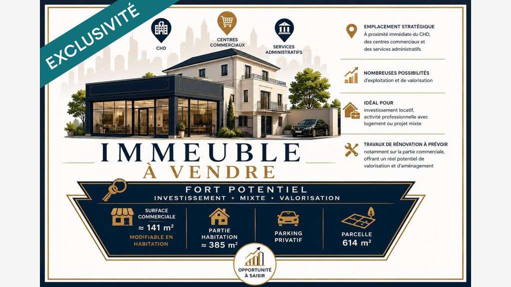 AV ensemble immobilier à fort potentiel La Roche