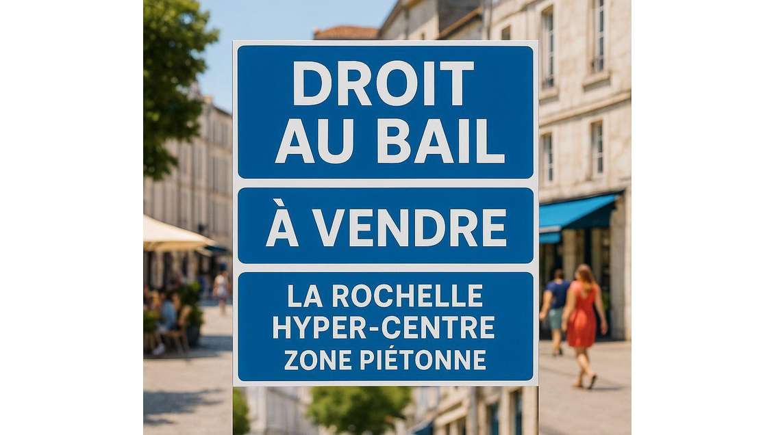 Cède droit au bail local rénové 29m² à la Rochelle