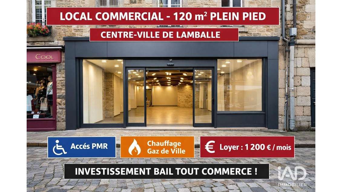 Murs commerciaux à Lamballe