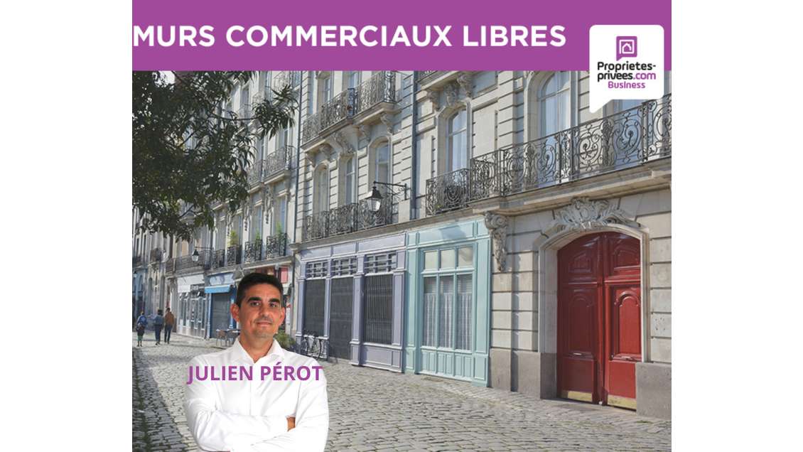 Vente murs commerciaux 110m² centre de Lamballe