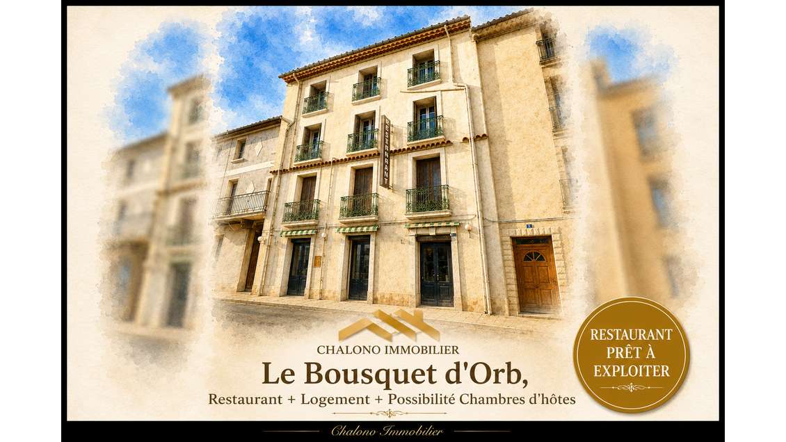 DEPT 34 - LE BOUSQUET D'ORB. RESTAURANT PRÊT À EXP