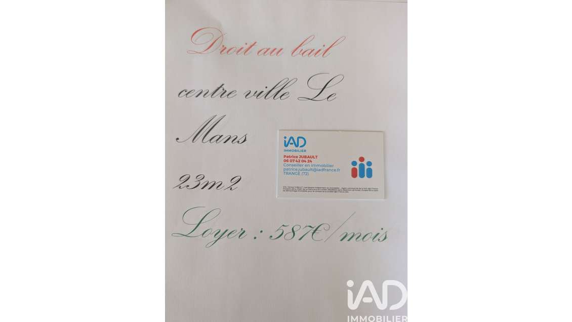 DAB local commercial 23m² en centre ville du Mans