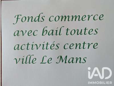 Vente local commercial 60m² à Le Mans centre 