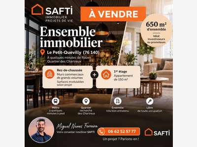 Vente murs commerciaux maison appt 650m² à Rouen 