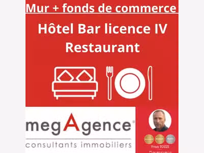 Hôtel-Bar-Restaurant Mur + Fonds à ARAGO