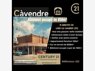 Vente bâtiment loué de 850m² à Lons le Saunier