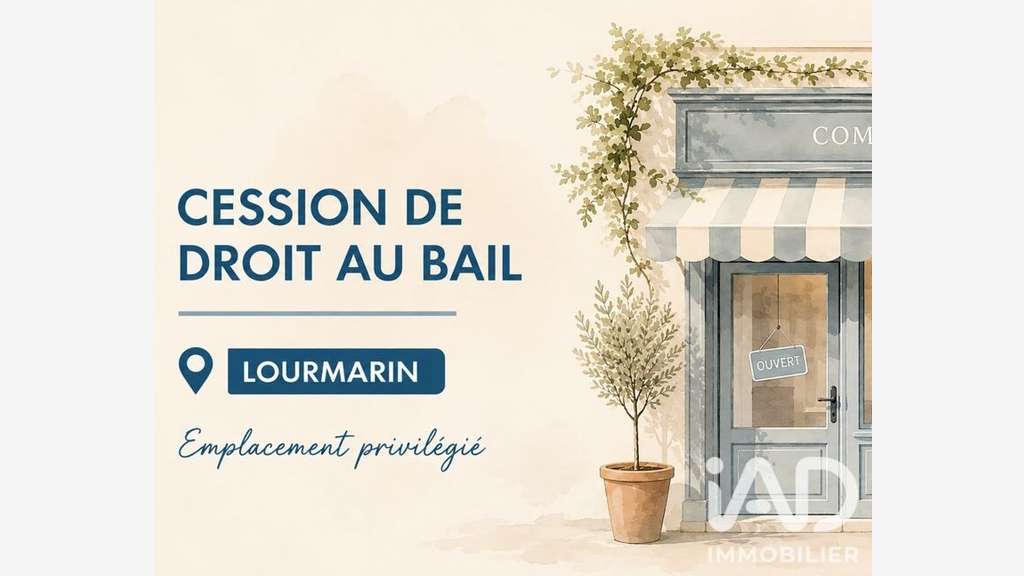 Cède bail local commercial 52m² à Lourmarin centre