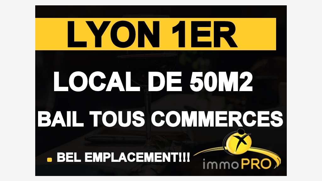 Local idéalement situé proche Terreaux à Lyon 1er