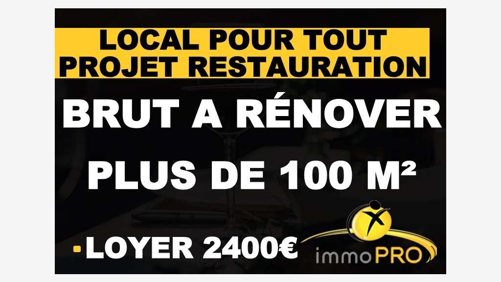 A vendre grand local 110m² secteur vivant Lyon 3e