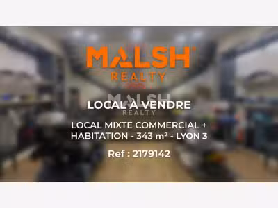LOCAL MIXTE - HABITATION & ATELIER À VENDRE -
