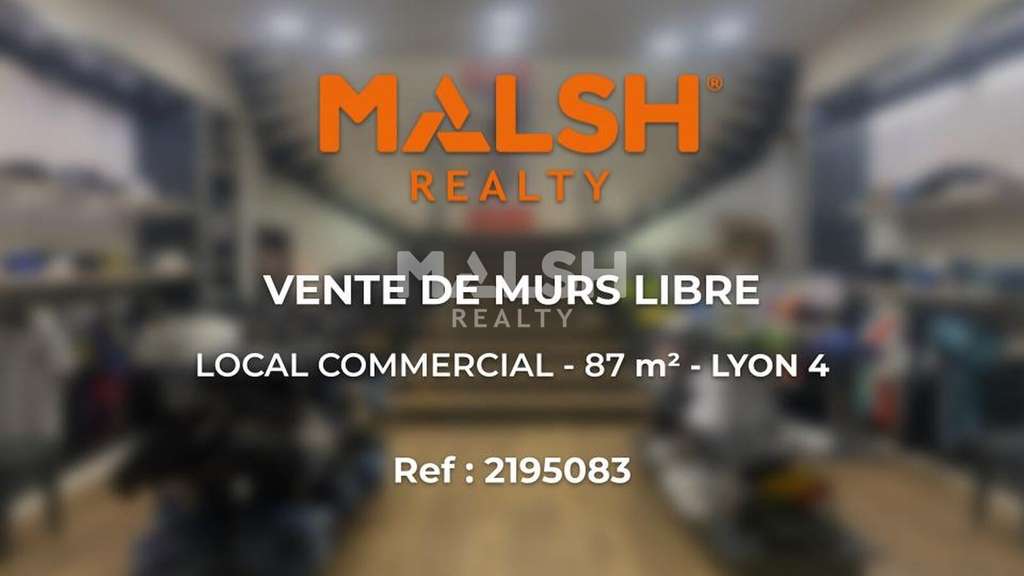 LOCAL COMMERCIAL À VENDRE - 87,72 m² - LYON 4