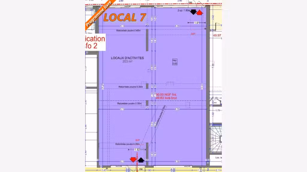 Vente local professionnel 203m² à Miramas centre