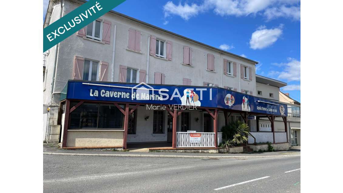 AV vaste local commercial 236m² à Montbazens 
