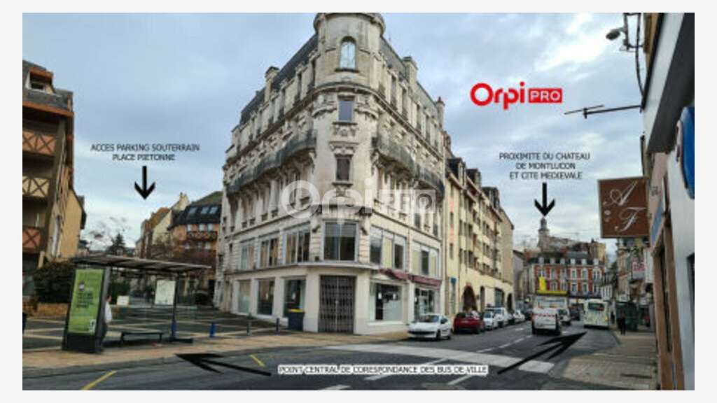 Local 360m² en angle de rue à vendre à Montluçon