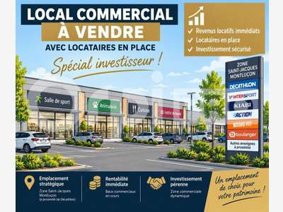 MONTLUCON - LOCAL COMMERCIAL à vendre