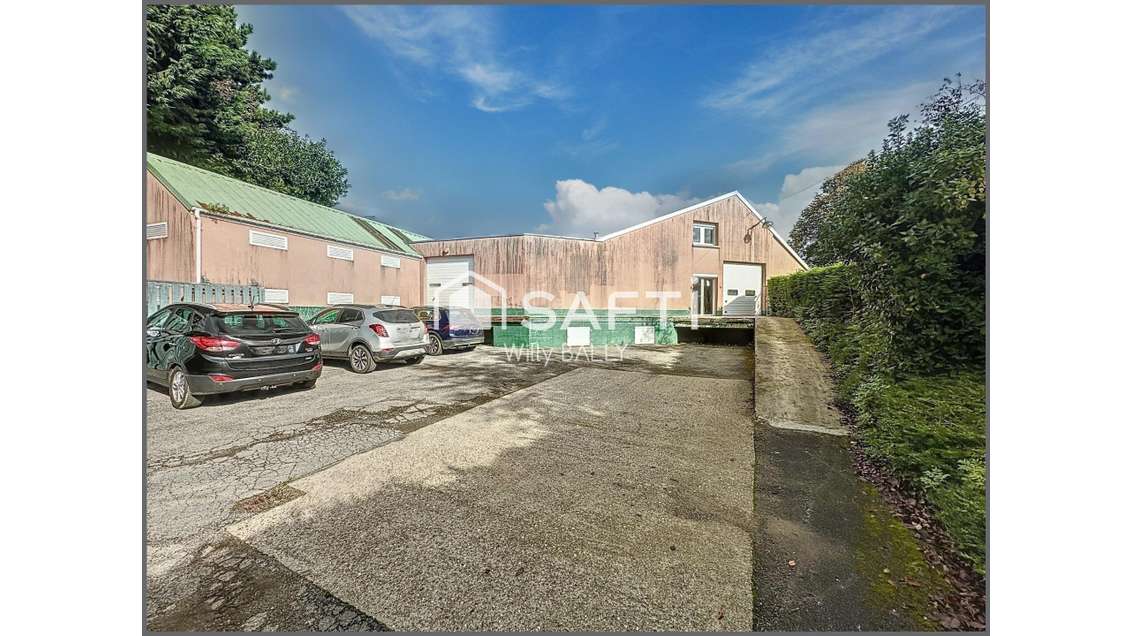 Bâtiment avec bureaux modulables à Montreuil/Mer