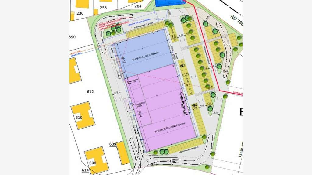 A vendre local commercial en VEFA 3400m² à Morlaix