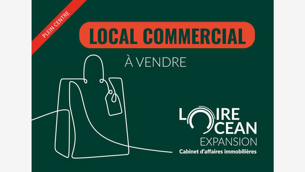 Vente local de 49m² belles vitrines Nantes centre