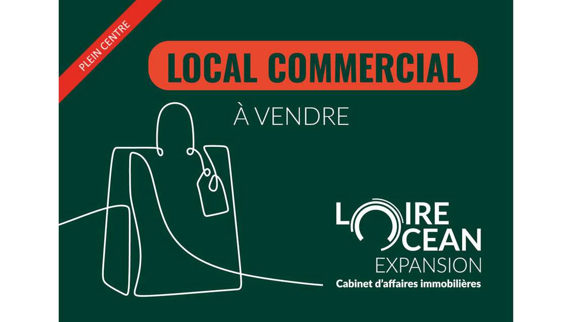 Vente local de 49m² belles vitrines Nantes centre