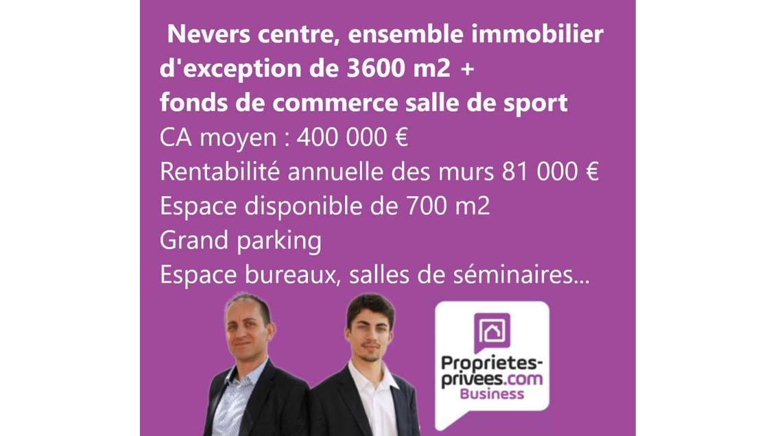 Vente ensemble d'exception 3.600m² à Nevers