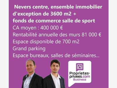 Vente ensemble d'exception 3.600m² à Nevers