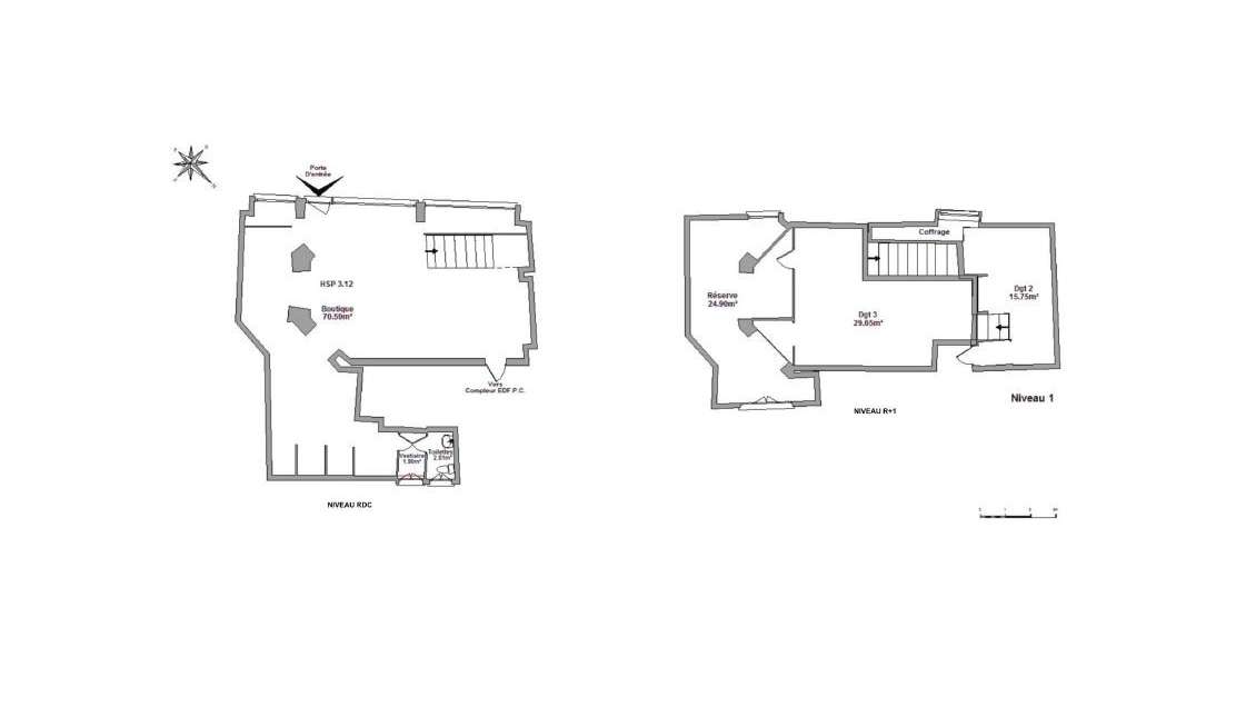 Vente local commercial 170m² à Nice centre