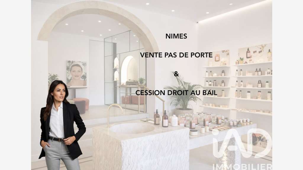 Vente local commercial 64m² à Nîmes Écusson 