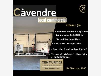 Vente local commercial de 380m² à Oyonnax