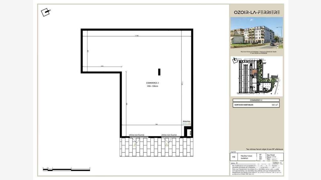 Vente Murs commerciaux 103m² à Ozoir-la-Ferrière