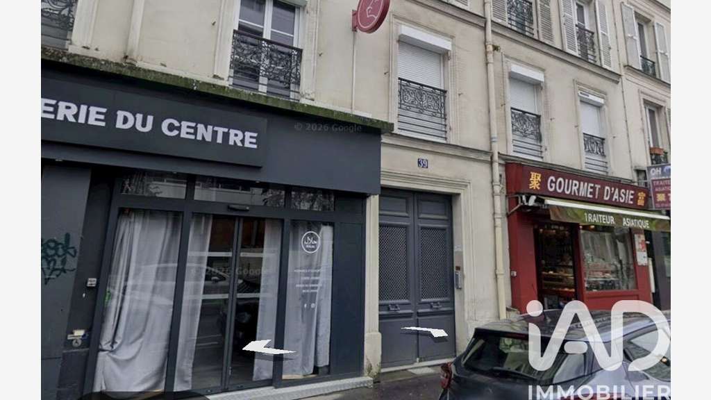 Vente murs commerciaux boucherie à Paris 13e