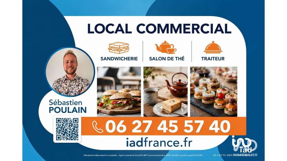 Vente boutique de 58m² clé en main à Paris 75017