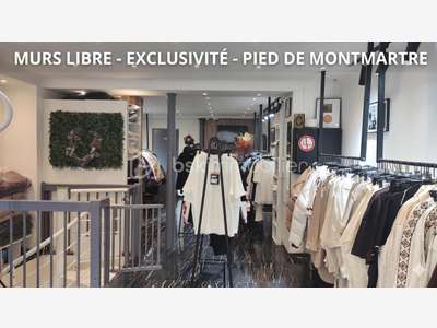 Opportunité murs commerciaux libres 38m² Paris 18e