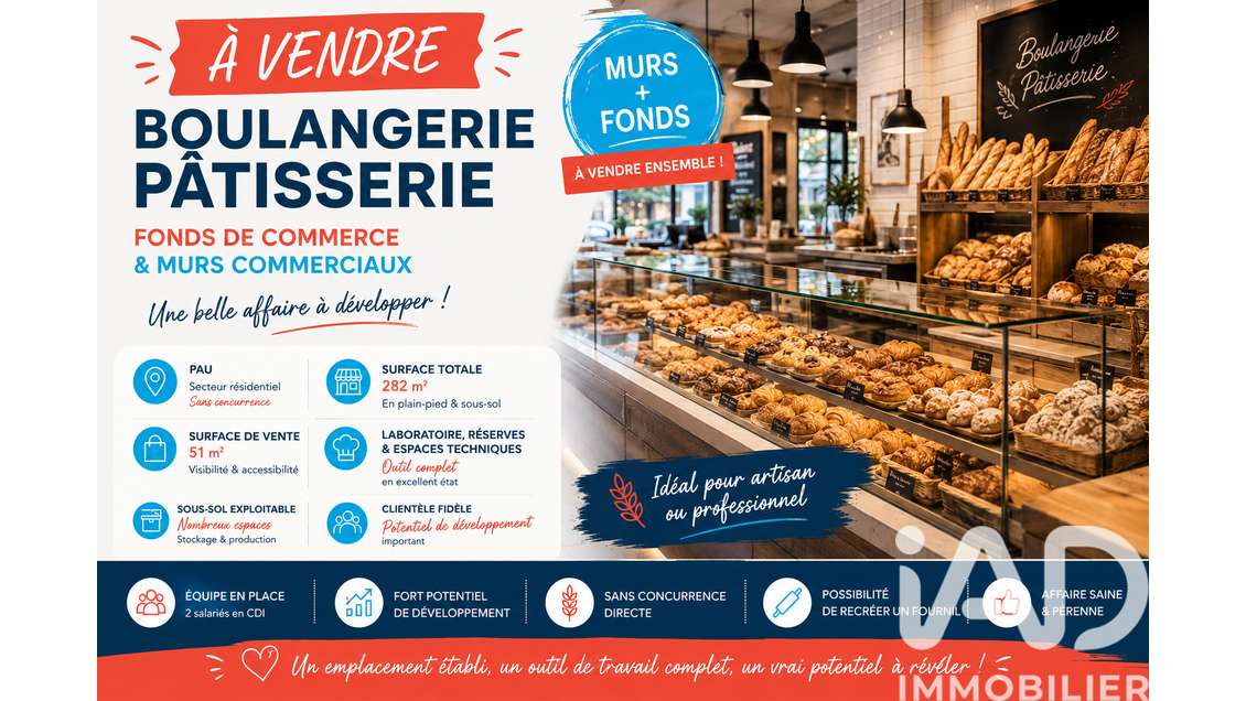 Local commercial à Pau