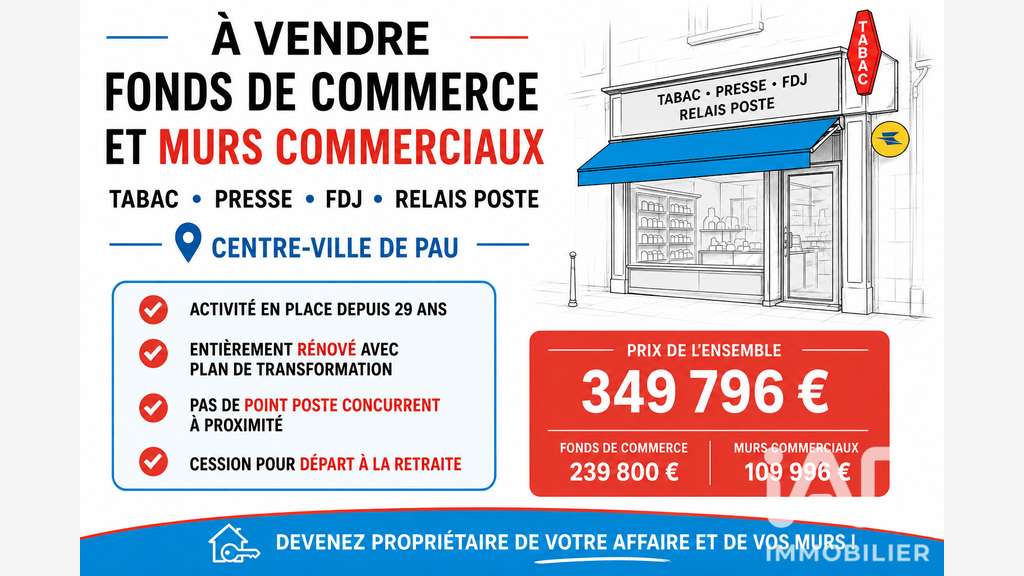Local commercial à Pau