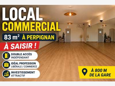 Local commercial 83 m² – Double accès