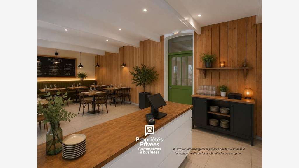 Vente murs commerciaux loués 74m² St-Guénolé port