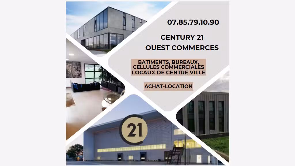 Vente murs commerciaux 65m² en RDC à Concarneau