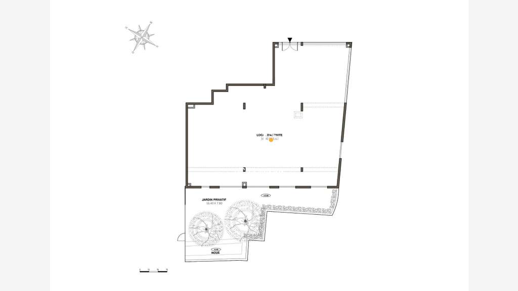 A vendre en VEFA local commercial 216m² à Rezé 