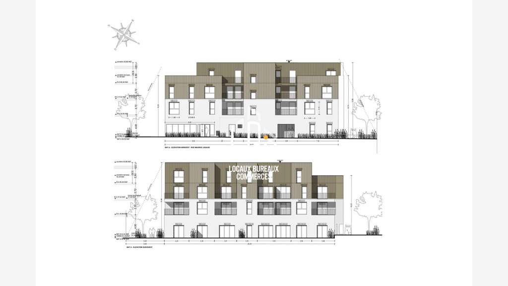 A vendre en VEFA local commercial 216m² à Rezé 