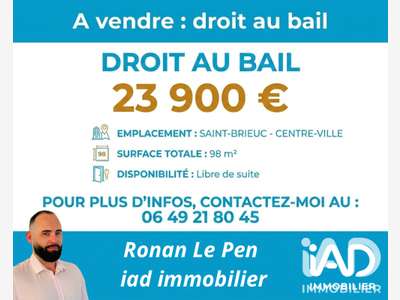 Local commercial à Saint-Brieuc