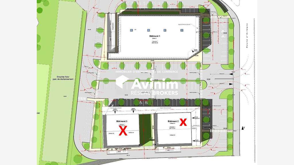 Cellules 250m² à vendre Retail Park St-Doulchard