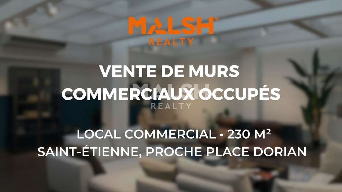 A vendre local commercial 230m² St-Étienne centre