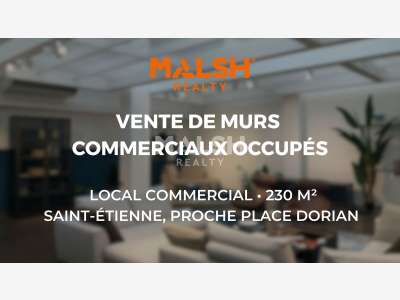 A vendre local commercial 230m² St-Étienne centre