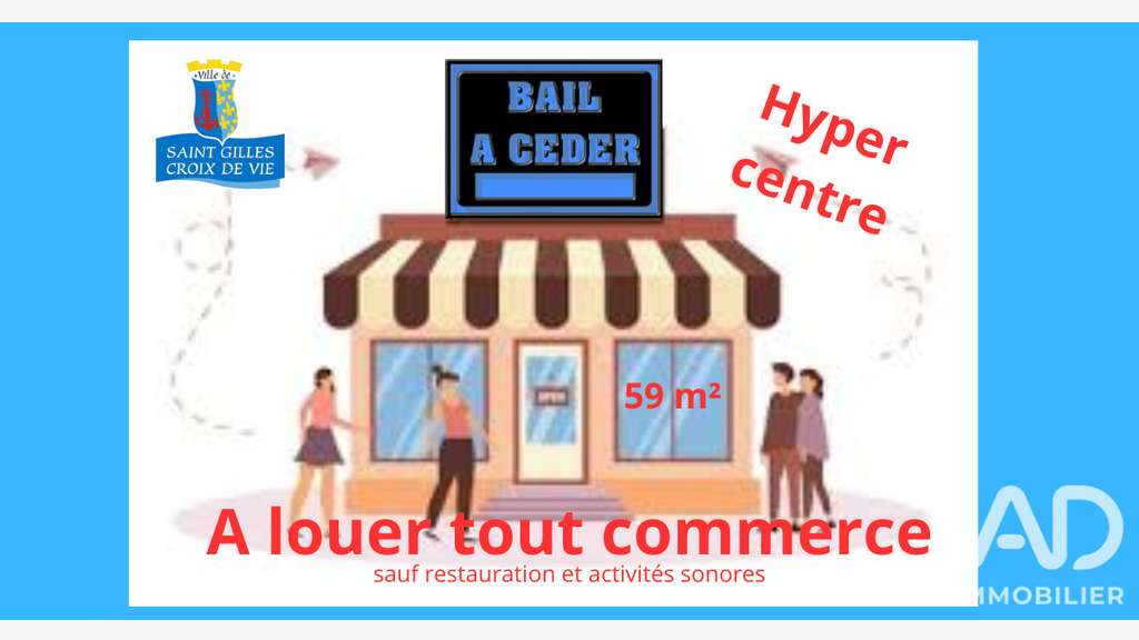 Local commercial à Saint-Gilles-Croix-de-Vie